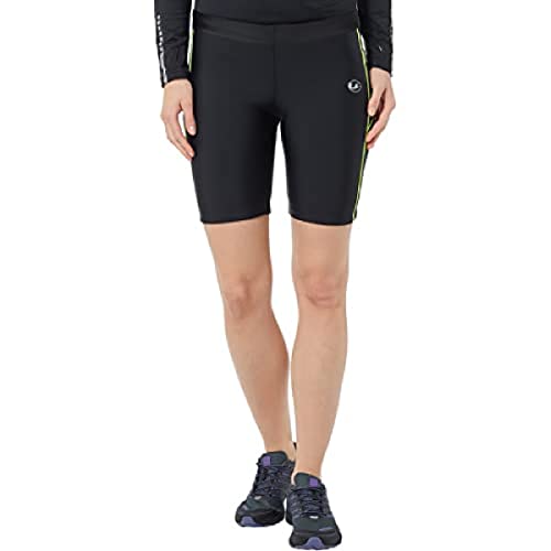 Ultrasport Damen Laufhose kurz mit Quick-Dry-Funktion, Schwarz/Neon Gelb, S von Ultrasport