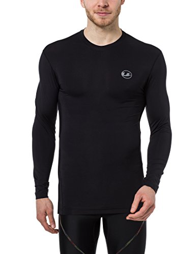 Ultrasport Herren Kompressionsshirt Ben, lang, Fitness Funktionsshirt, atmungsaktiv, Schwarz, XL von Ultrasport
