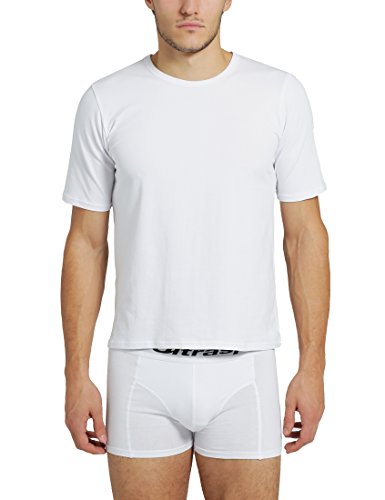 Ultrasport Herren T-Shirt Rundhals, Weiß, XL von Ultrasport