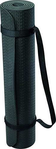 Deuser Unisex – Erwachsene Yoga Matte TPE, schwarz/grau, One Size von Deuser