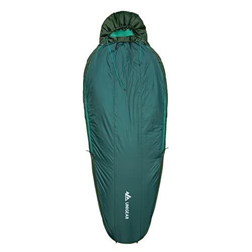 Unigear Campy Trail Schlafsack 50°F Sommer - Kompakter, wasserabweisender, Leichter Mumienschlafsack für Erwachsene und Jugendliche - Outdoor, Wandern, Backpacking von Unigear