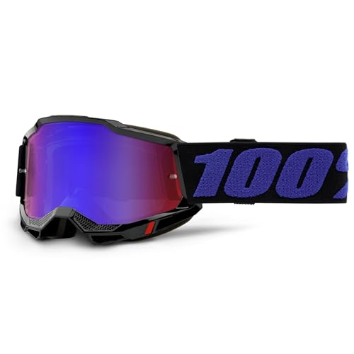1 00% Accuri 2 Junior Goggle Moore-Spiegelrot-Blaue Gläser Radfahren, farbig, Größe von 1
