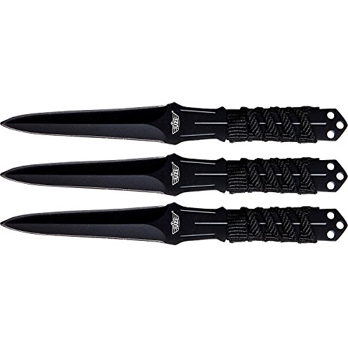 Uzi Herren Wurfmesser-Set, 3-teilig-ab 18 Jahre Messer, schwarz, 15,2cm von Uzi
