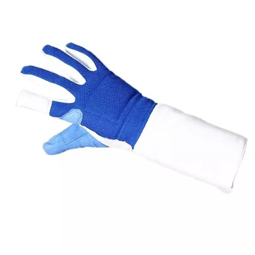 VIQUTRG Pro-Style-Fechthandschuh – Waschbarer Fechthandschuh mit Anti-Rutsch-Beschichtung, Innennähten, Fechthandschuhe für Florettdegen und Säbel (Color : Left Hand, Size : XXL) von VIQUTRG