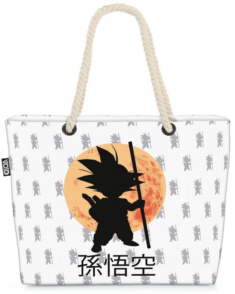 VOID Strandtasche (1-tlg), Goku Moon Shopper Son Roshi Dragon Saiyajin Ball Vegeta Mond von VOID