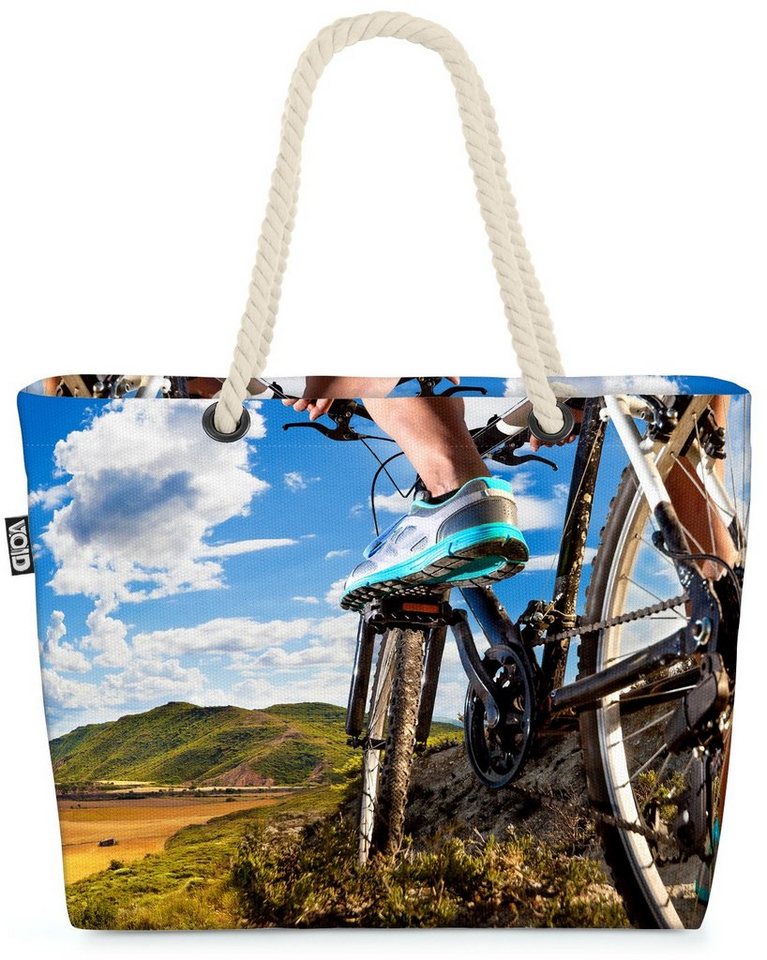 VOID Strandtasche (1-tlg), Mountainbike Ausflug Beach Bag Fahrrad fahren Mountain Bike Rad Tour Sport von VOID