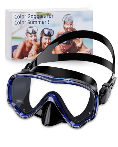 VOSOIR Dive Swim Schnorchelbrille Masken, Erwachsene Marineblau Taucherbrille von VOSOIR