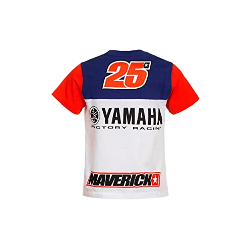 Maverick Vinales Jungen Yamaha Vinales T-Shirt, Mehrfarbig, 5/6 von Maverick Vinales
