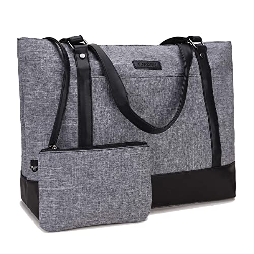 VX VONXURY Laptop Handtasche Damen Laptoptasche,15,6 Zoll Computer Umhängetasche Lehrer Arbeitstasche Reisetasche mit kleinem Beutel von VX VONXURY