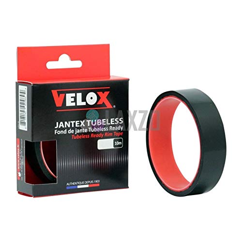 Velox Jantex Tubeless Bordüre, Unisex, Erwachsene, Schwarz, 25 mm x 10 m von Velox