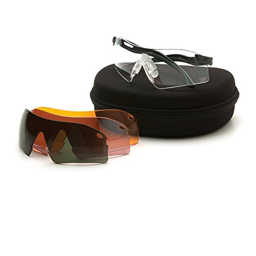 Venture Gear Drop Zone Schießbrillen-Set mit 4 austauschbaren Gläsern von Venture Gear