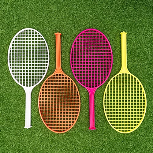 Vermont Tennisschläger für Kinder aus Plastik - 2X Größen Klein/Groß [4 Stück] (Groß (53 cm x 22 cm)) von Vermont