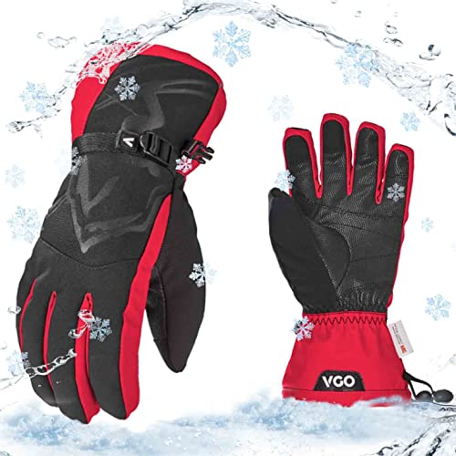 Vgo... Skihandschuhe Winter wasserdichte Handschuhe für Herren und Damen, 3M Thinsulate Thermohandschuhe zum Wandern Ski Snowboard, 1 Paar von Vgo...