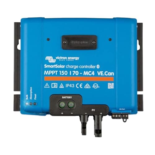 Victron Energy SmartSolar MPPT MC4 VE.Can 150V 70 Amp 12/24/36/48-Volt Solar Laderegler (Bluetooth) von Victron Energy