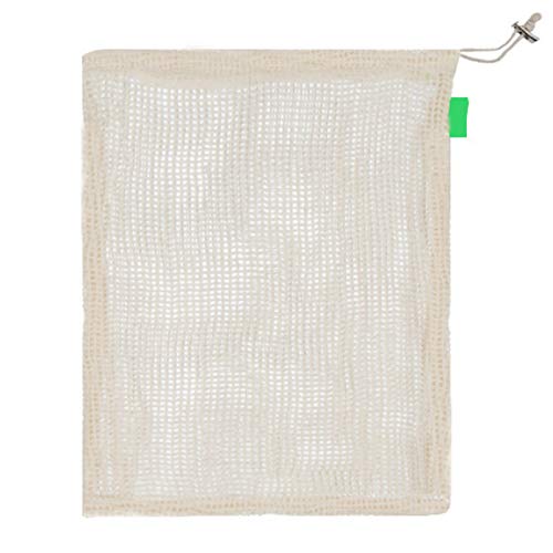 Vklopdsh Wieder Verwendbare Natur Baumwoll Netz Beutel Für Den Außenbereich Aufbewahrungs Tasche Für Camping Lebensmittel Kordelzug Einkaufs Tasche Waschbar - 25 X 20Cm von Vklopdsh