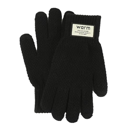Voihamy Warme Winterhandschuhe,Damen-Handhandschuhe - Elastische Sport warme und Winddichte Winterhandschuhe für Gartenarbeit, Skifahren, Autofahren von Voihamy