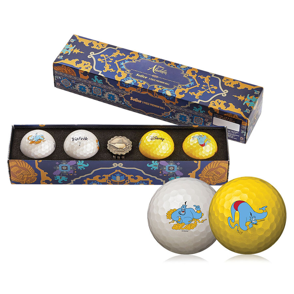 Volvik Solice Disney Characters 4 Golf Ball Pack, Mens, Aladdin | American Golf von Volvik