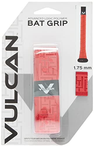 Vulcan Sporting Goods Co. Unisex-Erwachsene V050-RED Hellrot, 0,50 mm, Vulcan 0.50mm Bat Grip von Vulcan Sporting Goods Co.