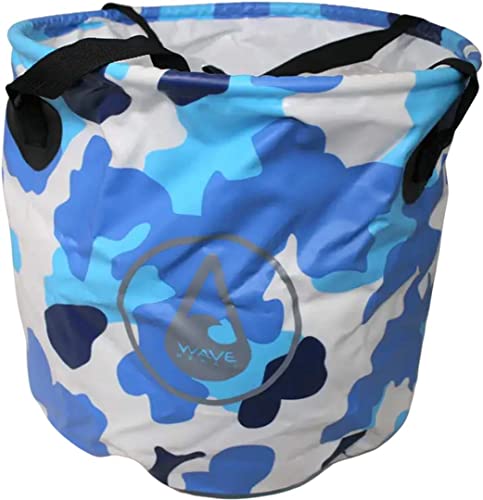 Wave Hawaii Waterproof Foldable Bucket Tasche 2022 camo Blue von WAVE HAWAII