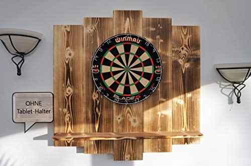 WDS Darts Sports Wooden Dartboard Surround - Premium Dart-Wandschutz | Catchring | Dart Umrandung (Ohne Tablet-Halter) von WDS