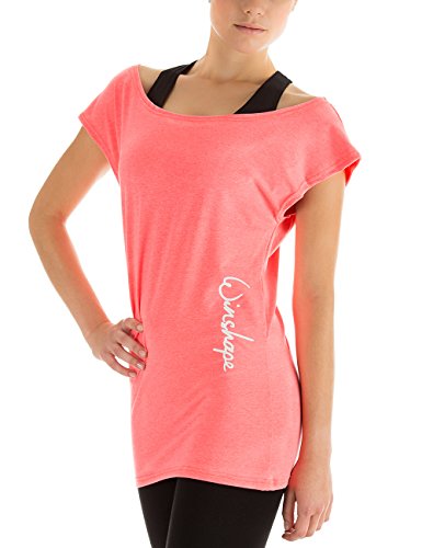 Winshape Damen Dance-Shirt WTR12 Freizeit Fitness Workout T, Neon-Coral, XS von WINSHAPE