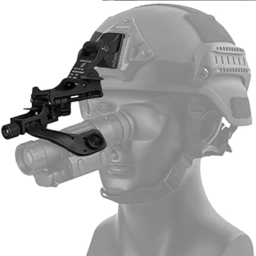 WLXW Tactical Helmet Accessory Improved, Für PVS-14 PVS-7 Nachtsichtgerät J Arm Adapter PVS 14 Mount Für Fast M88 Mich Helm (Schwarz),A+b von WLXW