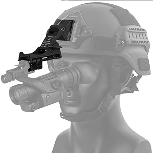 WLXW Tactical Helmet Accessory Improved, Für PVS-14 PVS-7 Nachtsichtgerät J Arm Adapter PVS 14 Mount Für Fast M88 Mich Helm (Schwarz),A von WLXW