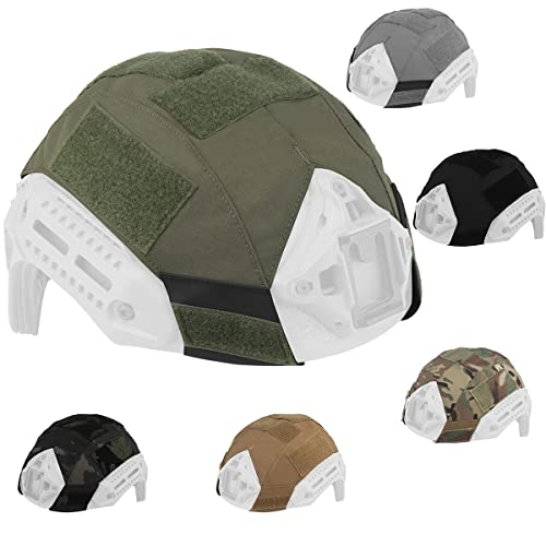 WLXW Wargame Helmet Cover Tactical Military Helmet Cover, Geeignet Für Schnelle Helm MK Typ,Grün von WLXW