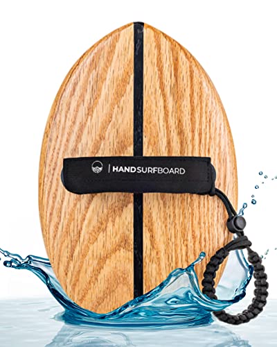 Woodsandwaves Handboard - Das 1. Surfbrett to Go | Neuartiges Hand - Surfboard aus bruchfestem Hartholz (inkl. Tasche) | Bodyboard - Surf Trend aus Australien für Anfänger und Profis von WOODSANDWAVES