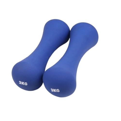 Hantel Heimfitnessgeräte Knochenhanteln For Frauen Sprungübungen Schlankheitsarme Yoga Fitnesshanteln Dumbbell (Color : Blue, Size : 4kg) von WXHZHQ