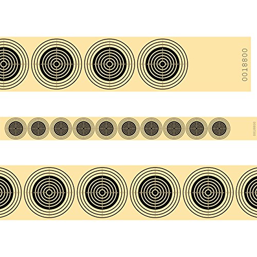 Luftgewehr Zielscheiben 10er Streifen Hochwertiger Scheibenkarton Nummeriert Training Wettkampf – 100 Stück von Waffenpflegewelt