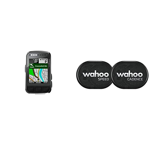 Wahoo ELEMNT Bolt GPS Fahrradcomputer & RPM Geschwindigkeits- und Trittfrequenzsensor, Bluetooth/ANT+ von Wahoo Fitness