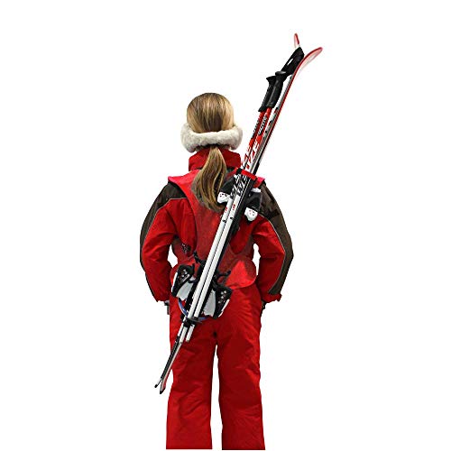 Wantalis - Skiback kid - Ein revolutionäres Produkt, um Ihre Ski freihändig zu tragen - Anpassbare und verstellbare Schultergurte - Kindergröße max. 1m30 von Wantalis