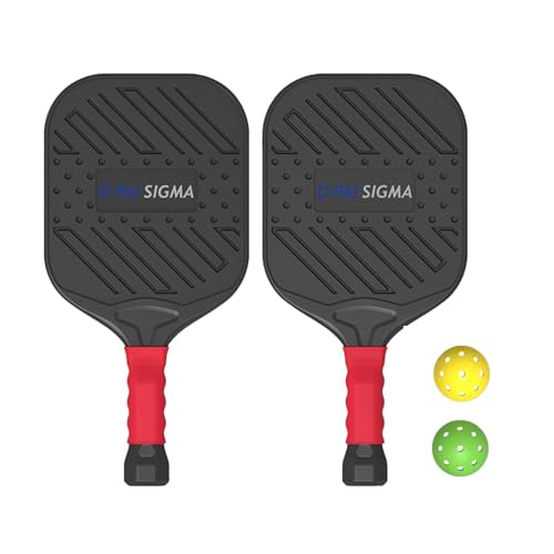 Weppduk Paddle Ball Rackets, 2pcs High Elastic Widened Pickelball Set, Sports Ball Rackets, Pickle Ball Paddle Set with Anti-Slip Handle for Improve Control, Power, Spin von Weppduk