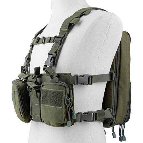 Will Outdoor Tactical Assault Box Rig Taktische Weste mit Mehreren Taschen + Taktischer Molle-Militärrucksack im Freien von Will Outdoor