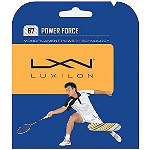 Luxilon Badminton-Saite, Spin Force, Gold, 10 Meter, 0,67 mm Dicke, WRZ990122 von Wilson