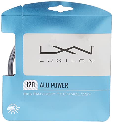 Luxilon Tennissaite ALU Power 138, Für Tennisschläger, Durchmesser: 1,38 mm, Silber, WRZ998900 von Luxilon