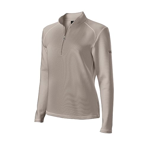 Wilson Staff Damen Golf-Shirt, Polka Dot Thermal Tech, Langarm-Sweater, Polyester / Elasthan von Wilson