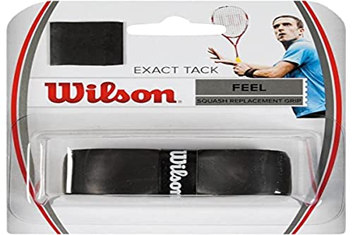 Wilson Squash-Griffband, Exact Tack Grip, Ersatzgriffband, Schwarz, WRR937200 von Wilson