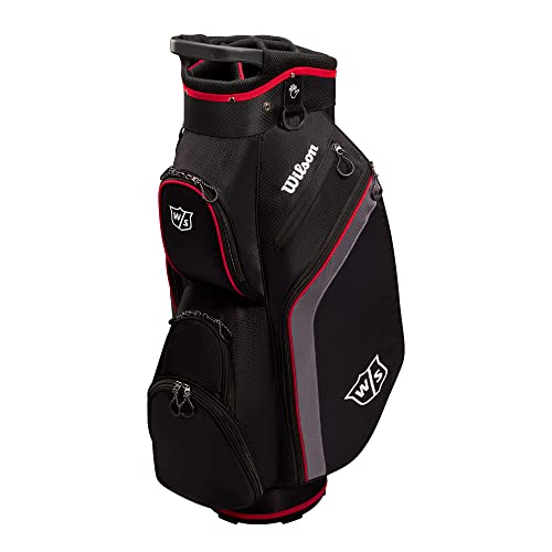 Wilson Tasche DE Golf Lite Cart Bag - Schwarz/Kohle/Rot von Wilson