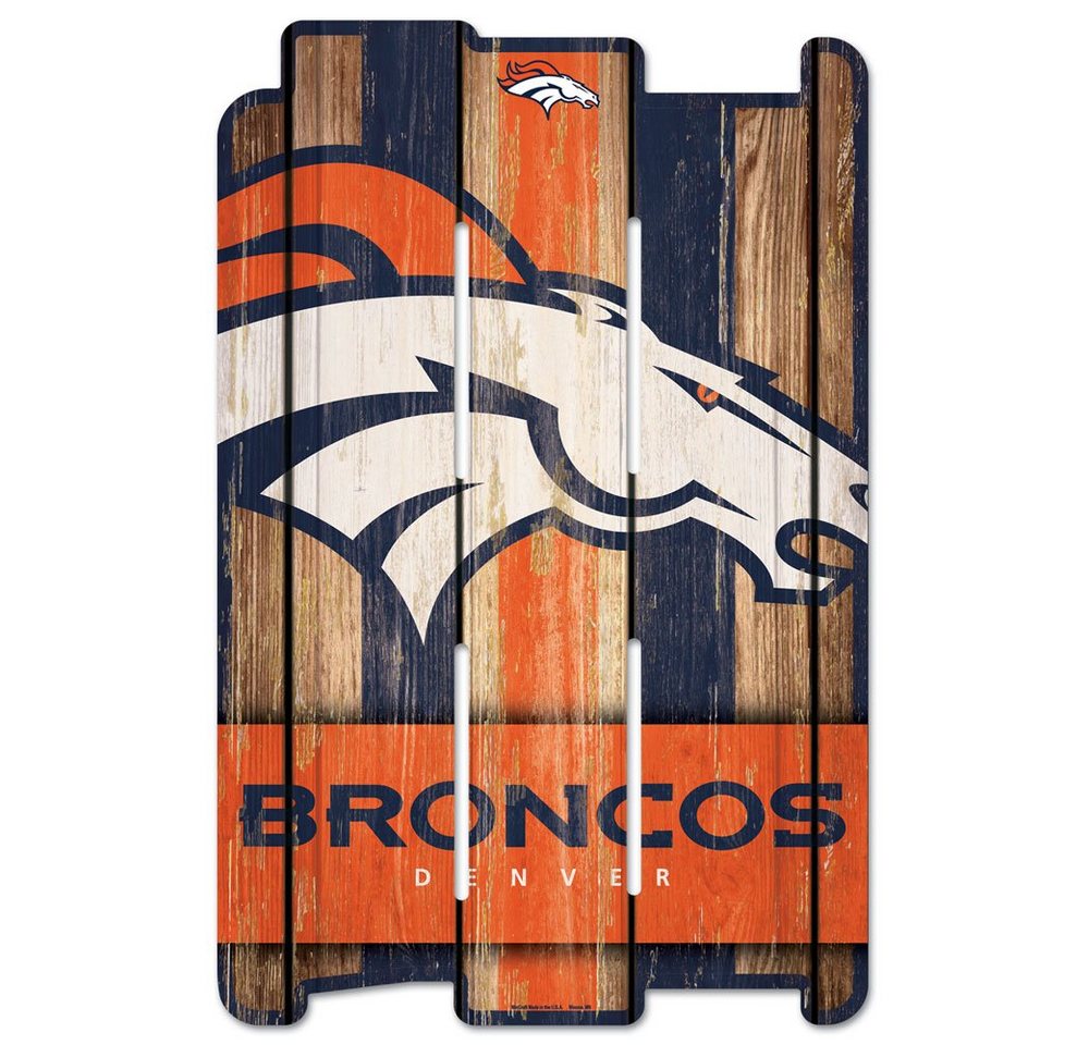 WinCraft Wanddekoobjekt PLANK Holzschild Sign NFL Denver Broncos von WinCraft