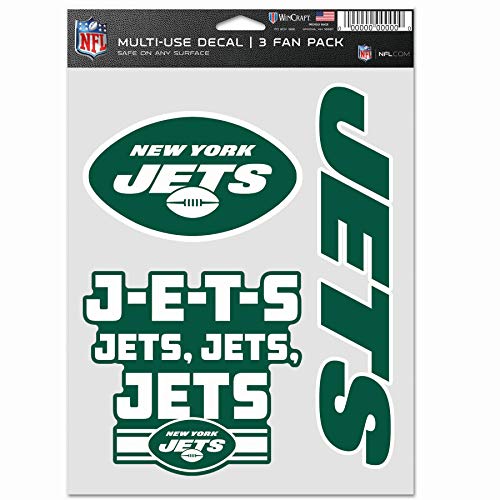 Wincraft NFL Aufkleber Multi-Use 3er Set 20x15cm - New York Jets von Wincraft