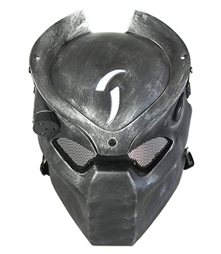ATAIRSOFT Taktische schützende Paintball Airsoft Metall Mesh Alien und Predator CS Feld Infrarot-Lampe Full Face Maske WorldShopping4U von ATAIRSOFT