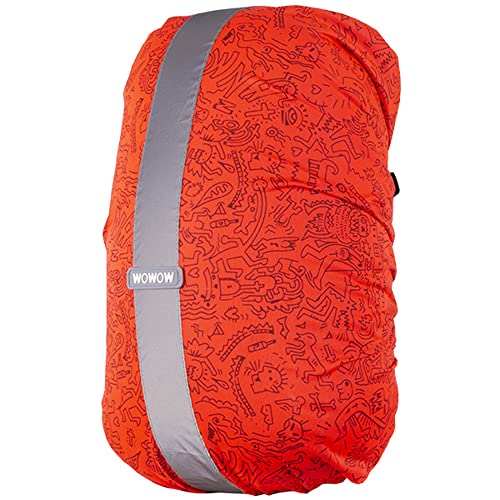 Wowow Unisex – Erwachsene Bag Cover Rebel Regenschutzhaube, Orange,Silber, Einheitsgröße von WOWOW