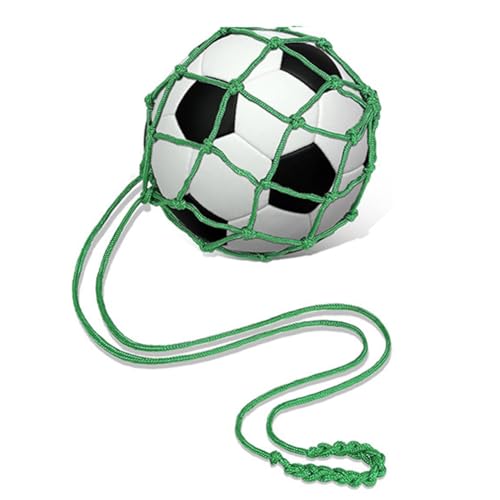 Wsidrnty Grüne Fußball-Ballnetztasche, Netztasche für Fußballtraining, Tragbare Balltasche (Außer Fußball) von Wsidrnty