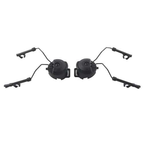 Peltor Arc Rail Adapter, Helmschienenadapter, 2 Stück Kunststoff + Stahl Helmbogenschienenaufhängung Headset-Unterstützung für Comtac (1#) von Wytino