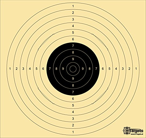Große *Standard Target XLS* / 54x52 cm/geschlitzt / 200 g/m² Chamois (100 Stück) von X-Targets