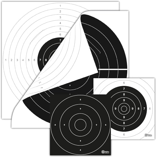 Zielscheiben Set 140-teilig Standard/Duel Target / 52x55cm und 26x26 cm/Karton 250g/m² von X-Targets