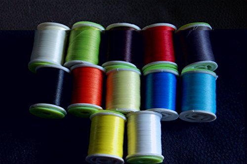 3 Farben Fliegenbinden Groß Spule Gewinde, Faden, Thread Un Gewachst, Gruppe E (Kaufen 3, Erhalten 3 kostenlos) von XCO