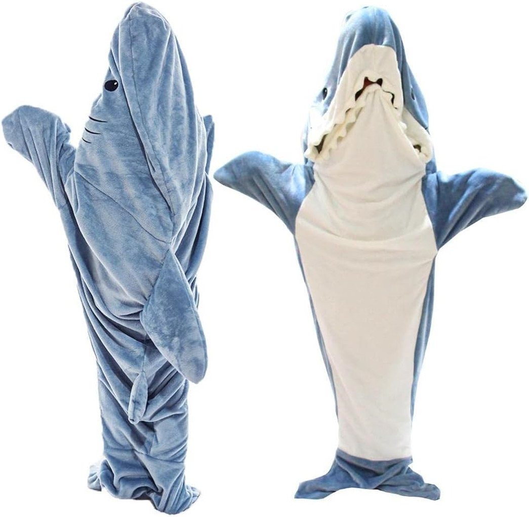 Wohndecke Shark Blanket,Hai Decke Zum Anziehen Schlafsack,Hoodie Shark, XDeer, Onesie Blanket,Super Weich,Gemütlich,Flanell,coolste Geschenk von XDeer